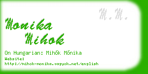 monika mihok business card